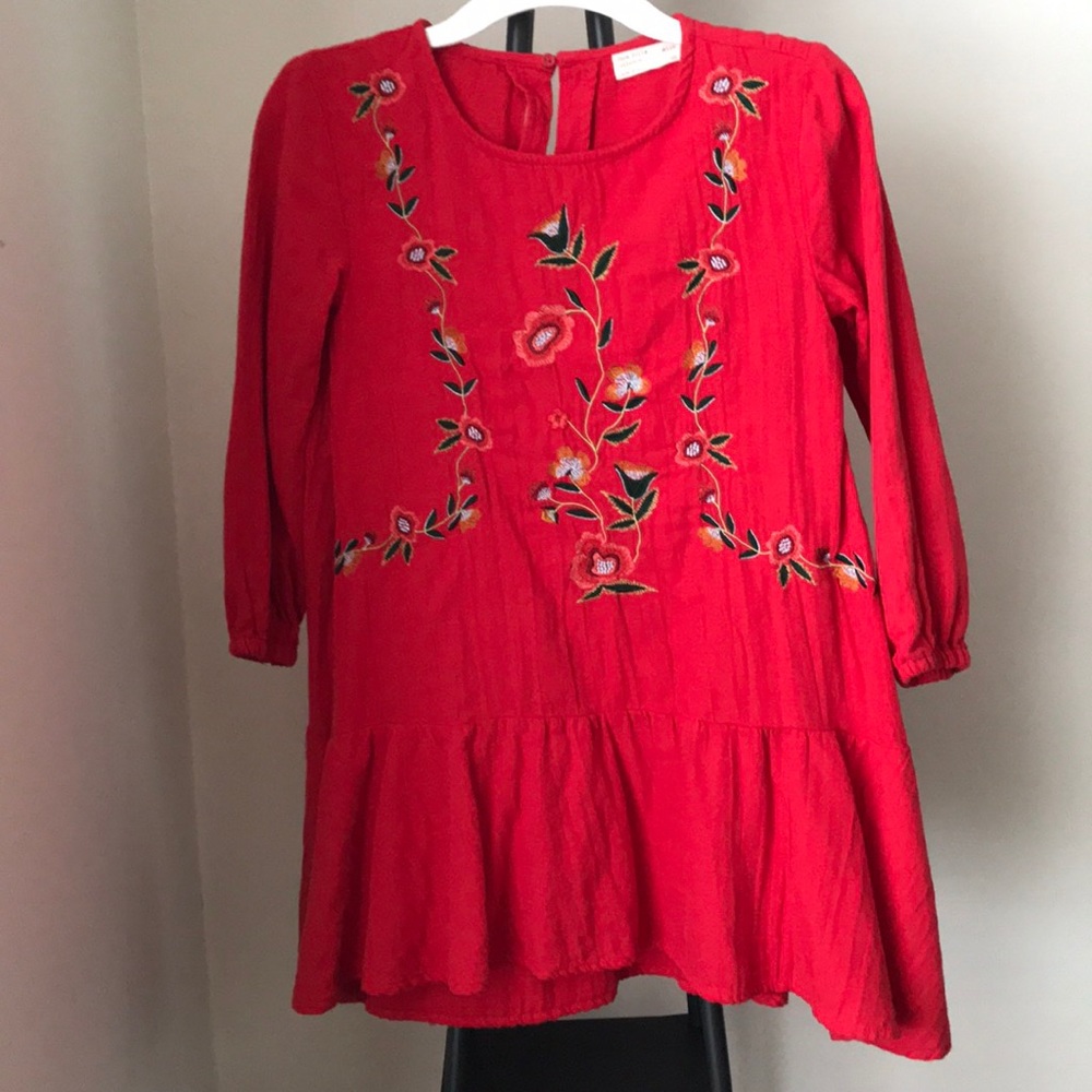 Red girl’s dress